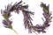 Purple Lavender Flower Garland for Mantle & Fireplace – 70 Inch Spring & Summer Floral Garland for Front Door, Wedding, Rustic Farmhouse Indoor & Outdoor Decor
